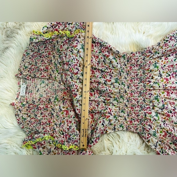 Tanya Taylor Imogen Dress in Confetti - Floral Smocked Dress - size XS - EUC - Picture 15 of 16